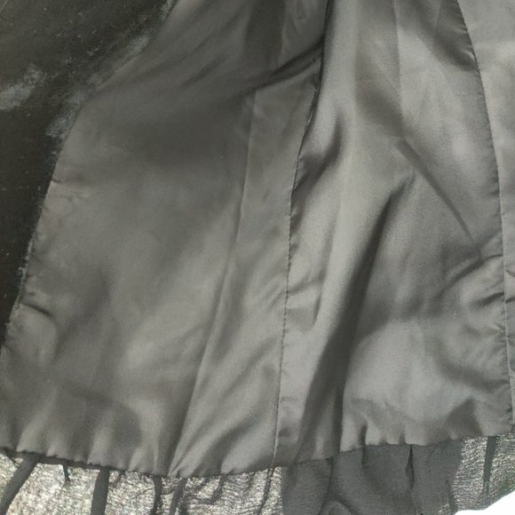 Bob Mackie Women's Cropped Jacket Black Size 10 Silk - Picture 3 of 5